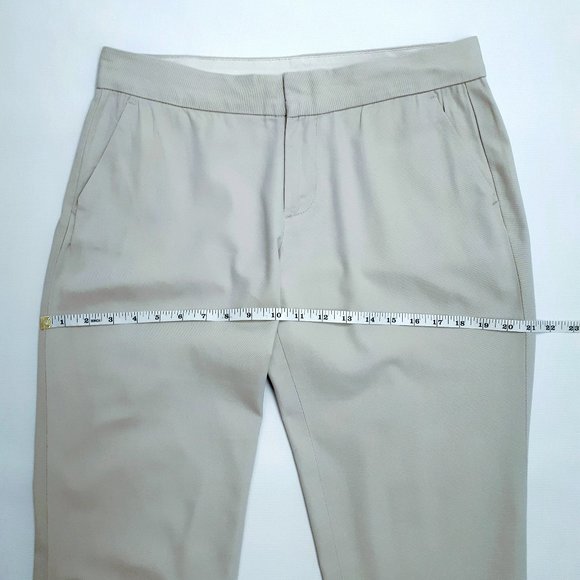 TOMMY HILFIGER Ankle Cropped Tapered Chino Khaki Office Pant in Neutral Gray - Picture 5 of 15